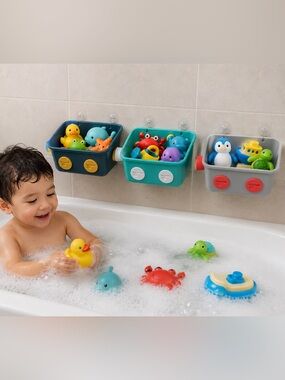 Kids Bath Toy Storage Organizer Baskets